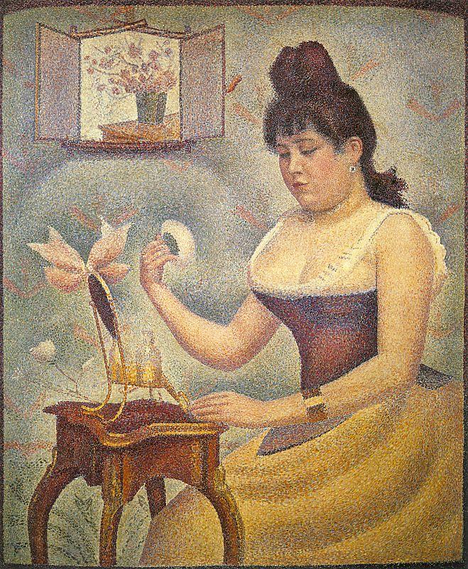 Georges Seurat Young Woman Powdering Herself Spain oil painting art